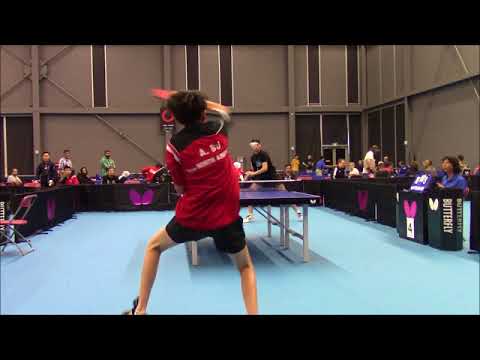 Alexander Bu, a table tennis player --- In 2017 Canadian National Championships