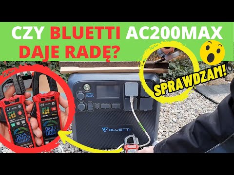 BLUETTI AC200MAX - TEST Solarnego magazynu energii z przetwornicą 230V, USB-C PD 3.0 i nie tylko!