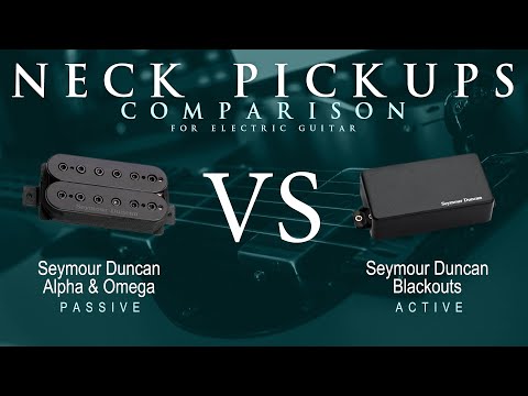 Seymour Duncan ALPHA & OMEGA vs BLACKOUTS - Neck Pickup Guitar Tone Comparison Demo