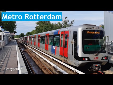 Metro De Akkers - Rotterdam CS - Beurs | RET Lijn D en E (2025)