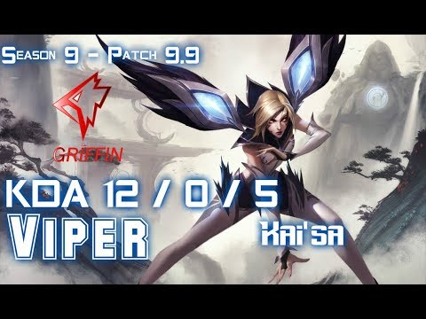 GRF Viper KAI'SA vs XAYAH ADC - Patch 9.9 KR Ranked