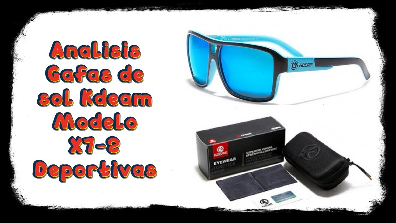 Gafas de sol Kdeam deportivas para hombre modelo X7-2 Color Azul