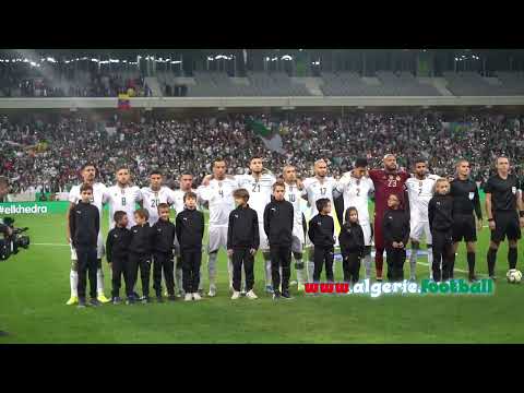 L'hymne Algérien lors du match face à la Colombie à Lille   vidéo   algerie football