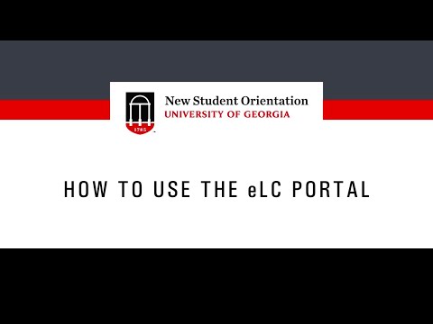 Uga Elc Login