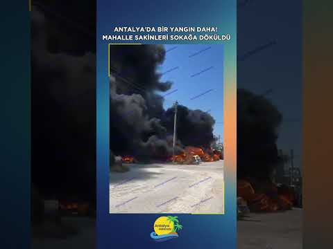 Antalya'da bir yangın daha! Mahalle sakinleri sokağa döküldü