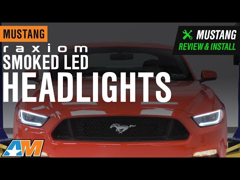 2015-2017 Mustang Raxiom Smoked LED Headlights Review & Install - AmericanMuscle Mustang