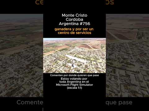 Monte Cristo, Cordoba desde el Microsoft Flight Simulator #montecristo #cordoba #msfs #joaha45