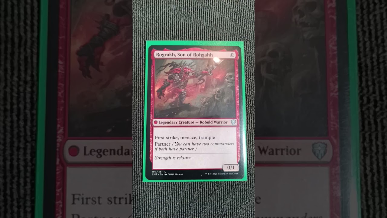 Can Rograkh, Son of Rohgahh be broken in Commander?