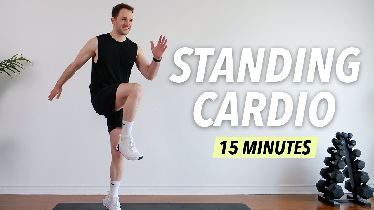 15 Min All Standing Cardio HIIT Workout – Advanced Full Body Fat Burn (No Equipment, No Repeat)