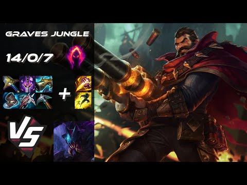 JUNGLE Graves vs Rek'Sai - NA Challenger Patch 14.21