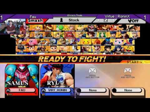 146 Smash IV: Sm4sh WINNERS - Fau[Samus/Lucas] (VS) RoninX[Ryu]