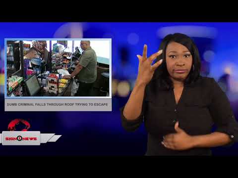 Dumb criminal falls through roof trying to escape (ASL - 6.30.18)