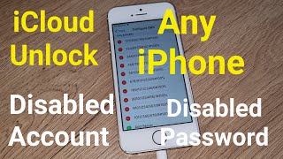 iCloud Unlock Disabled Apple ID or Password Any iPhone iOS