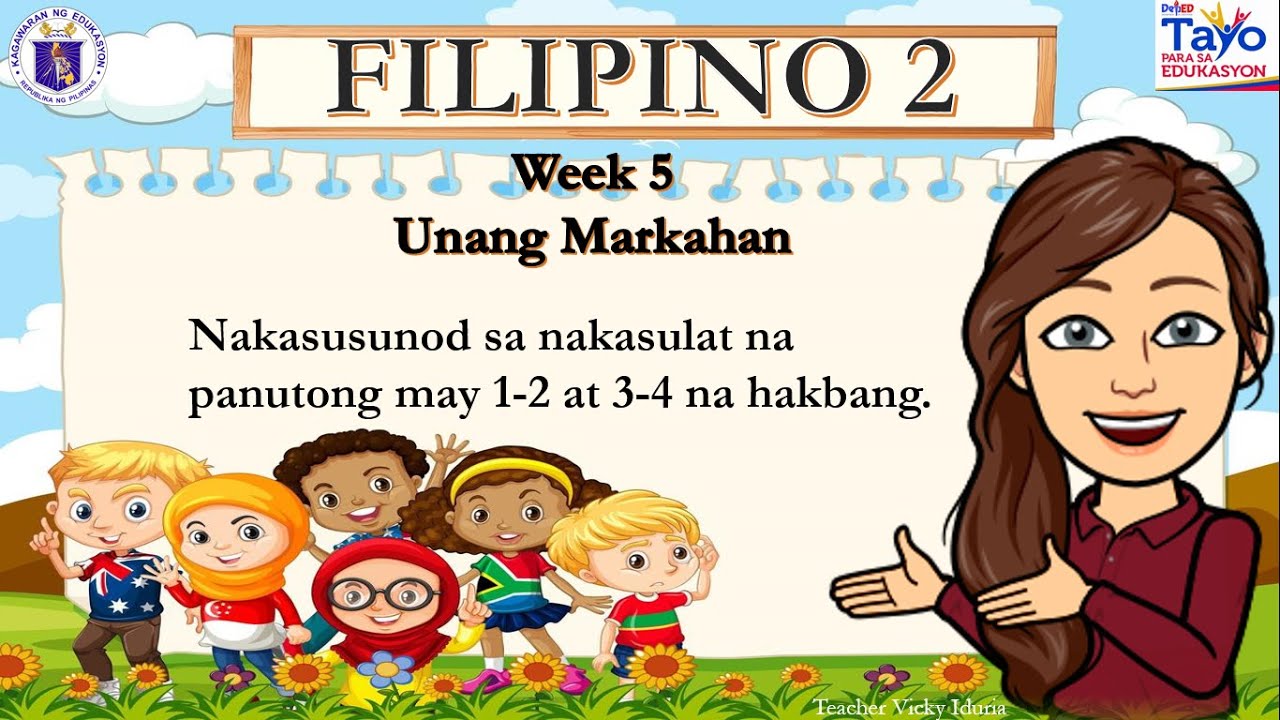 Nakasusunod sa panuto na may 1-2 at 3-4 na hakbang (MELC-Based)