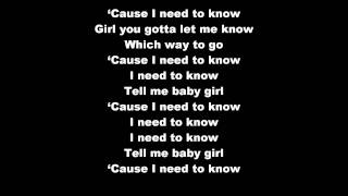 Marc Anthony I Need To Know (Lyrics)