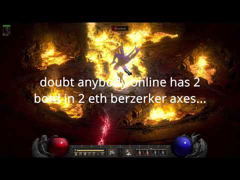 Barbarian D2 Resurrected MAX BUILD? Double Eth Breath Of The Dying Glass Cannon Build