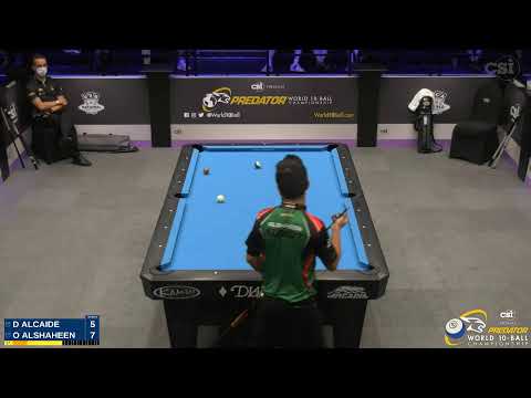 10-BALL ▸ D. ALCAIDE vs O. ALSHAHEEN ▸ 2021 Predator World 10 Ball Championship