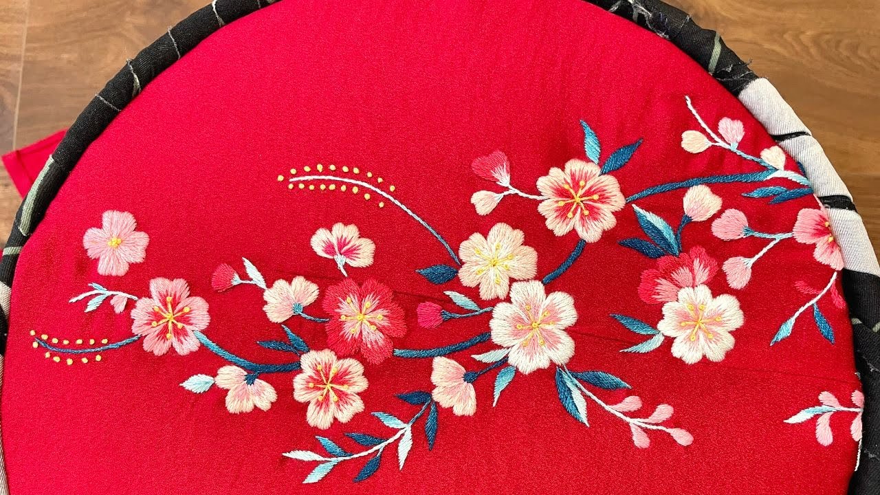 Thêu hoa | Thêu Áo dài | Thêu tay