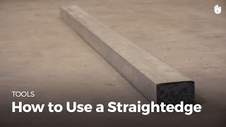 How to Use a Straightedge | Masonry