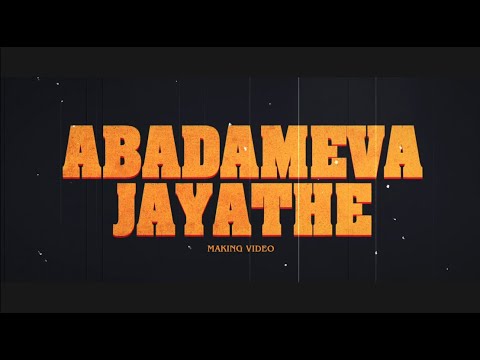 Abadameva Jayathe making video | K Karthikeyan Santosh | Sushanth Yashki | Master vikas