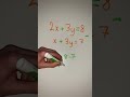 How To Solve SIMULTANEOUS EQUATIONS Shorts Maths