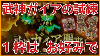 ログレス【武神ガイアの試練 残り１枠はパテの能力次第で】