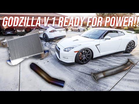 r35 GTR GETS BIG POWER MODS! *EXTREME TURBO SYSTEMS UNBOXING*