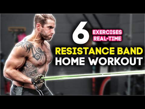 15 Minute Real-Time Resistance Band Workout At Home