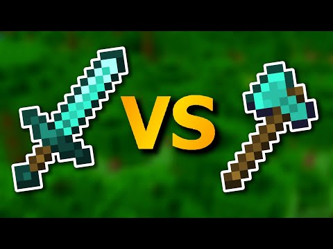 Axe VS Sword Which One is Better in Minecraft 1.20 - Java Edition