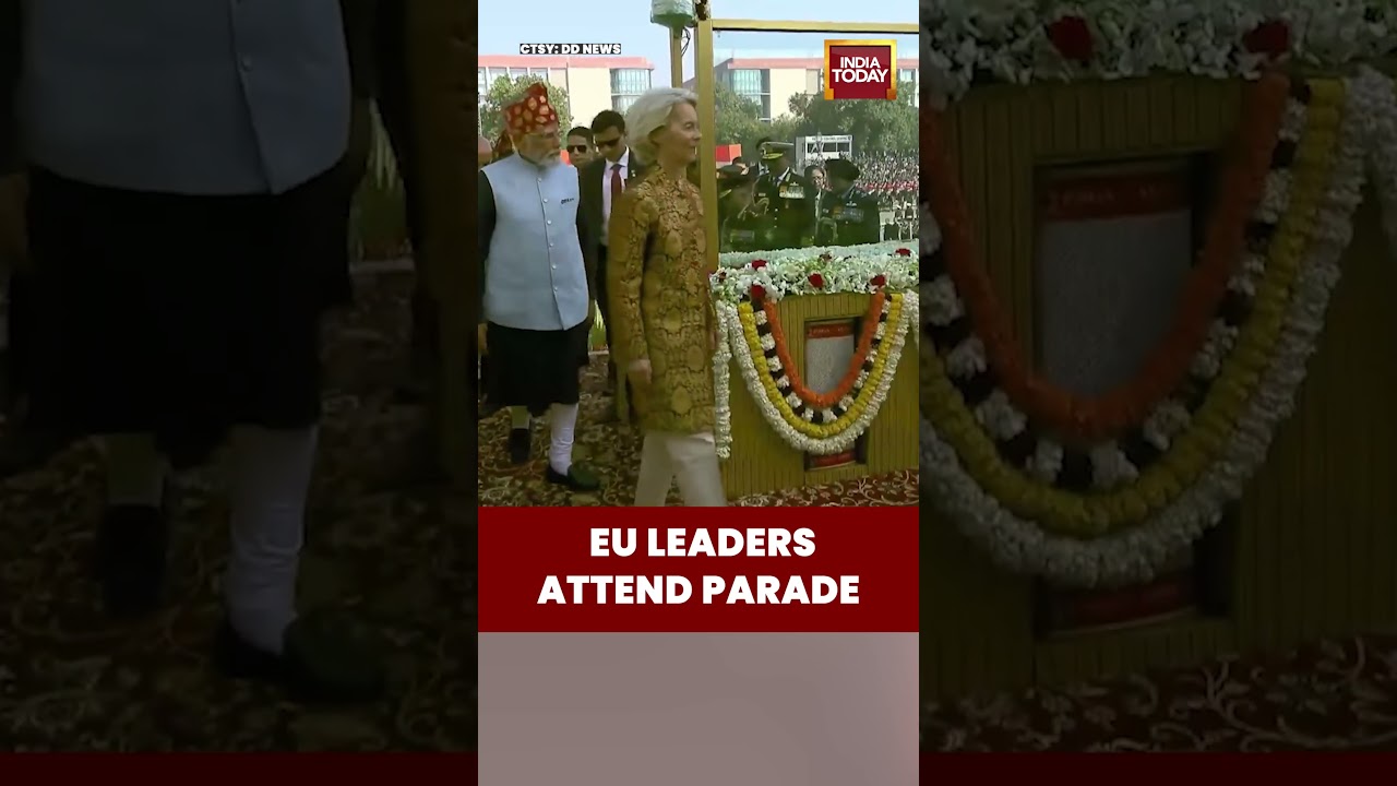 EU Leaders Attend 77th Republic Day Parade | Kartavya Path 2026 #republicday2026
