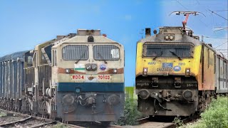 TEJAS WAP-5 & VSKP DUAL EMD's ACTION | Indian Railways