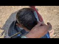YOUNG BARBER CUTTING THE HAIR OLD MAN FAST AND AGGRESSIVE HAIRCUT ️ RELAXING ASMR