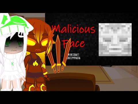 Horror Mob Talker React to Minecraft Creepypasta | MALICIOUS FACE by Creepypasta RayGloom