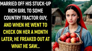 Married off his stuck-up rich girl to some country tractor guy, and when he went to check on her...