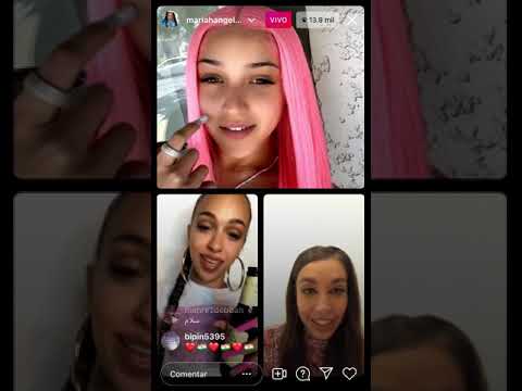 MARIAH ANGELIQ, BAD GYAL Y MARIA  BECERRA- INSTAGRAM LIVE COMPLETO