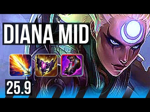 DIANA vs YASUO (MID) | 10/0/4, Legendary | EUW Master | 25.9