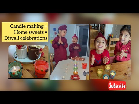 Diwali celebrations | Candles diy @ Beyond parenting with Maneet & Jiyaan