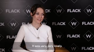 Lydia Wilson interview for W’s Flack | Virgin Media video