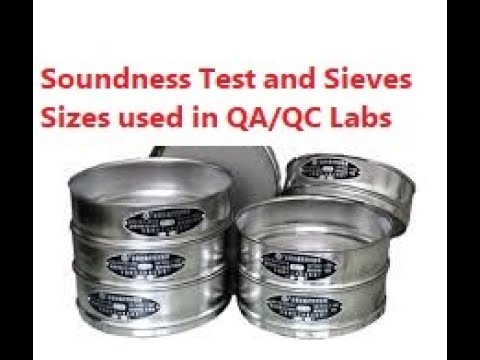 Soundness Test and Sieves Sizes used in QA/QC Labs  I 100% Practical Course in Delhi Video