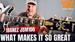 Video thumbnail for Ibanez JSM100, John Scofield Model - Demo/Review - Finally, After Long Term Use. Guitar Daily Ep 237 by Nick Granville