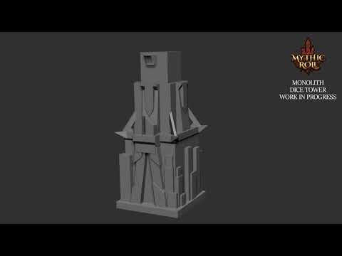 Timelapse - Monolith dice tower from Mythic Roll (Work in progress)