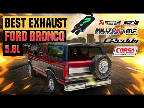 Ford Bronco Exhaust Sound 5.8L V8 🔥 Performance,Straight Pipe,Upgrade,Borla,Review,Mods,Flowmaster+