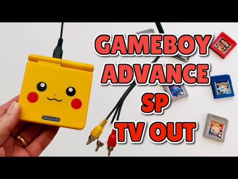 Pokémon Pikachu Gameboy Advance SP GBA SP AV TV Out Mod