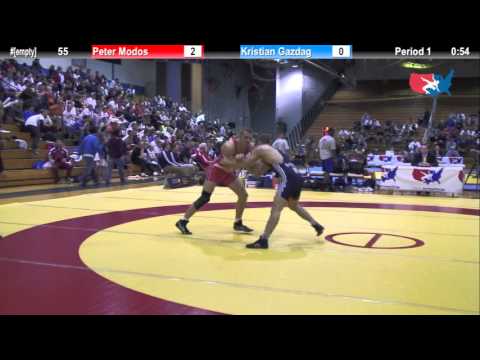 55 KG Peter Modos (HUN) vs Kristian Gazdag (SER)