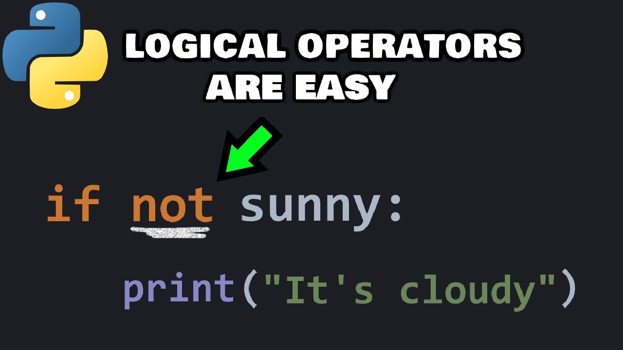 Logical operators in Python are easy 🔣