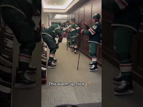 Minnesota’s warm-up stick 👀 (via NHL)