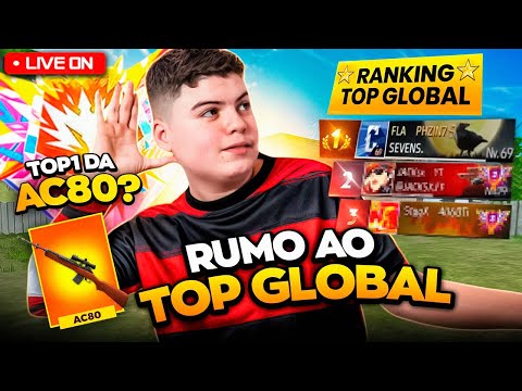 🔴 LIVE! - IMPRESSIONANDO ALEATORIOS E RUMO AO TOP GLOBAL - PHZIN7 LIVE ON FREE FIRE 🔴