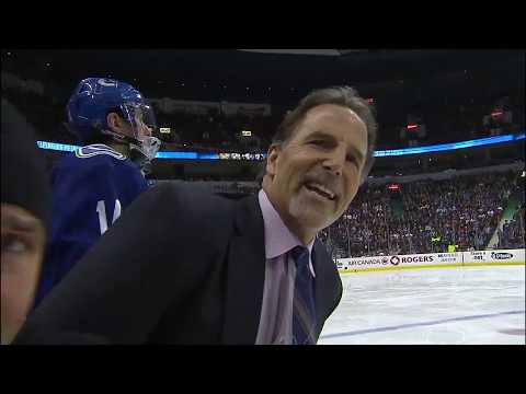 Vancouver Canucks vs Calgary Flames Line Brawl Jan,18 2014