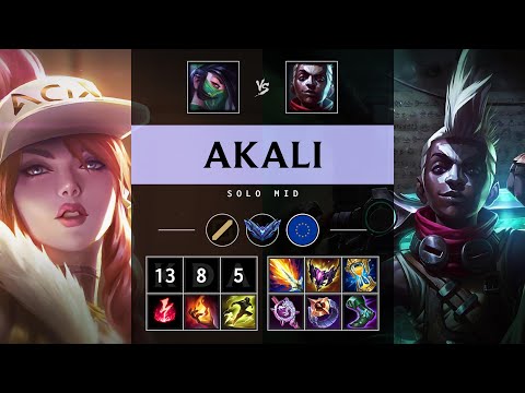 Akali Mid vs Ekko - EUW Diamond Patch 25.11