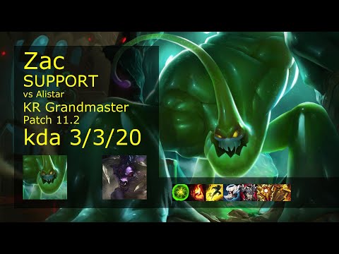 Zac Support & Kai'Sa vs Alistar & Samira - KR Grandmaster 3/3/20 Patch 11.2 // [롤] 자크 vs 알리스타 서폿
